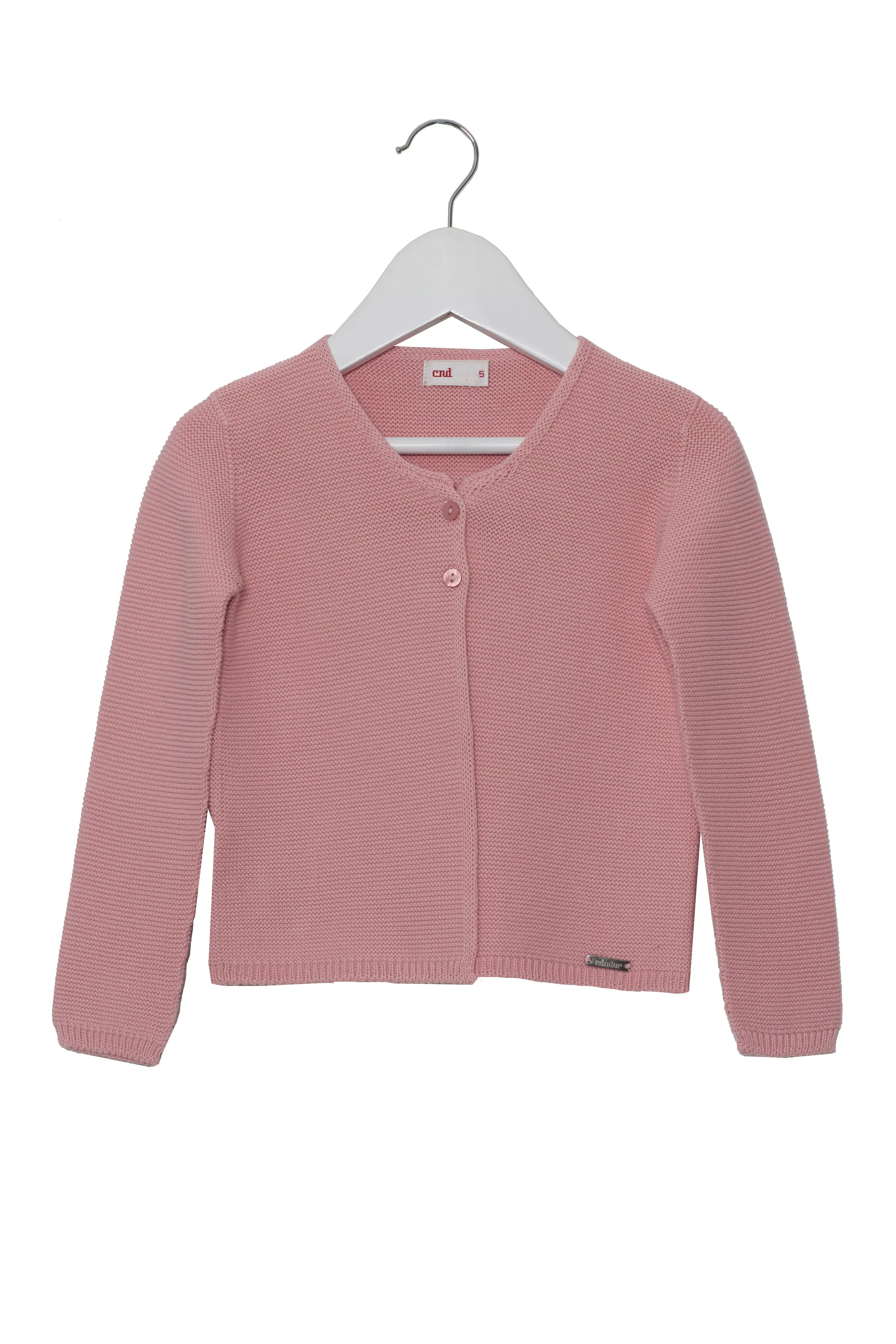 100% Cotton Cardigan - Rose Pink
