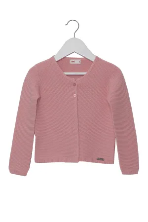 100% Cotton Cardigan - Rose Pink