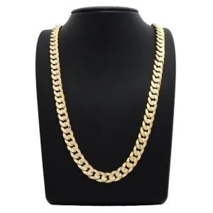 14K Gold Filled High Polish Finsh Cuban Link Chain 24