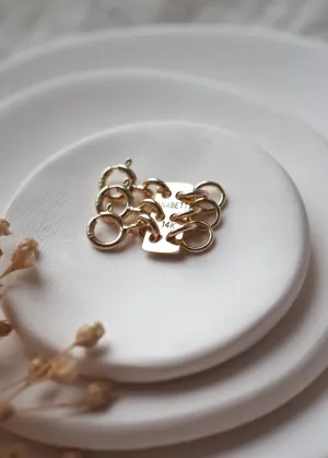 14k Gold - Three Necklace Spacer Separator Detangler