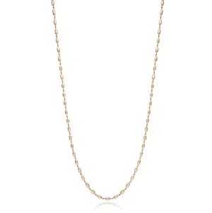 14KY Smooth Gold Nugget Chain