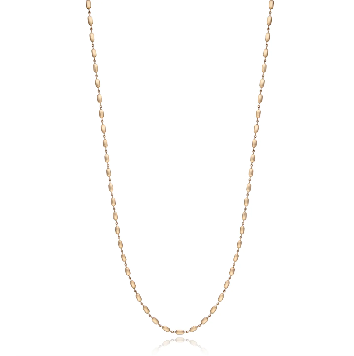 14KY Smooth Gold Nugget Chain