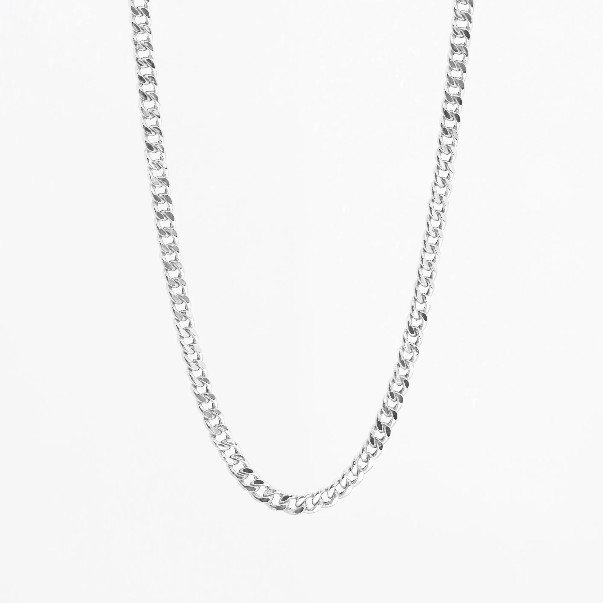 18k Gold 2.8mm Cuban Chain Necklace (White/Rose/Yellow Gold)