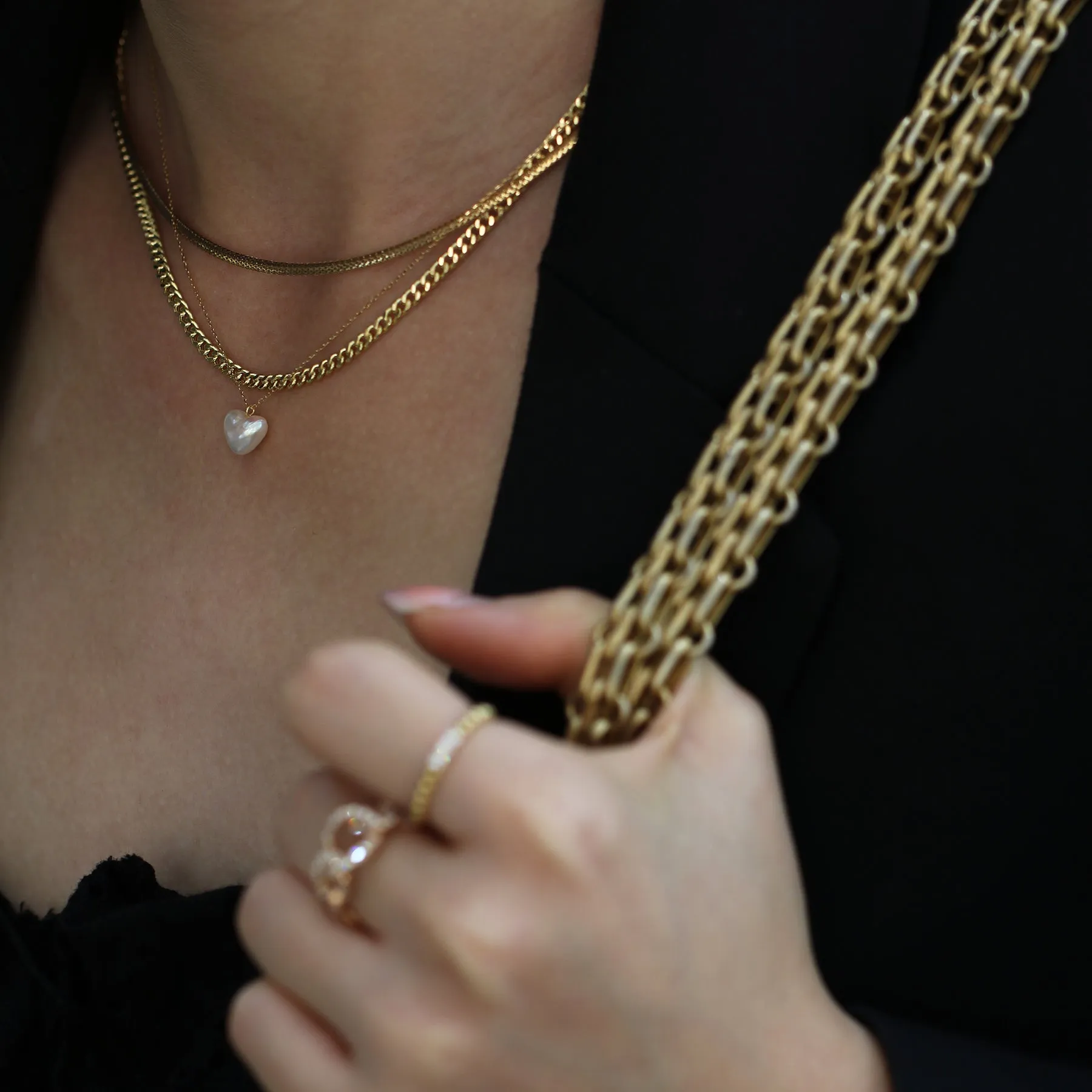18k Gold 2.8mm Cuban Chain Necklace (White/Rose/Yellow Gold)
