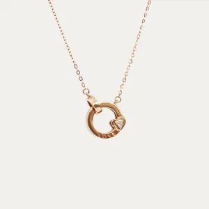 18k Rose Gold Eternal Love Necklace