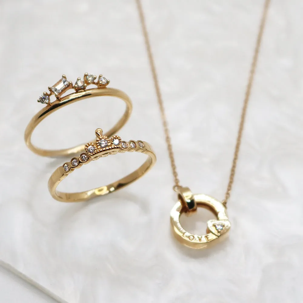 18k Rose Gold Eternal Love Necklace
