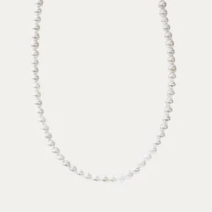 18k Yellow Gold Baby Akoya Pearl Necklace (Adjustable)