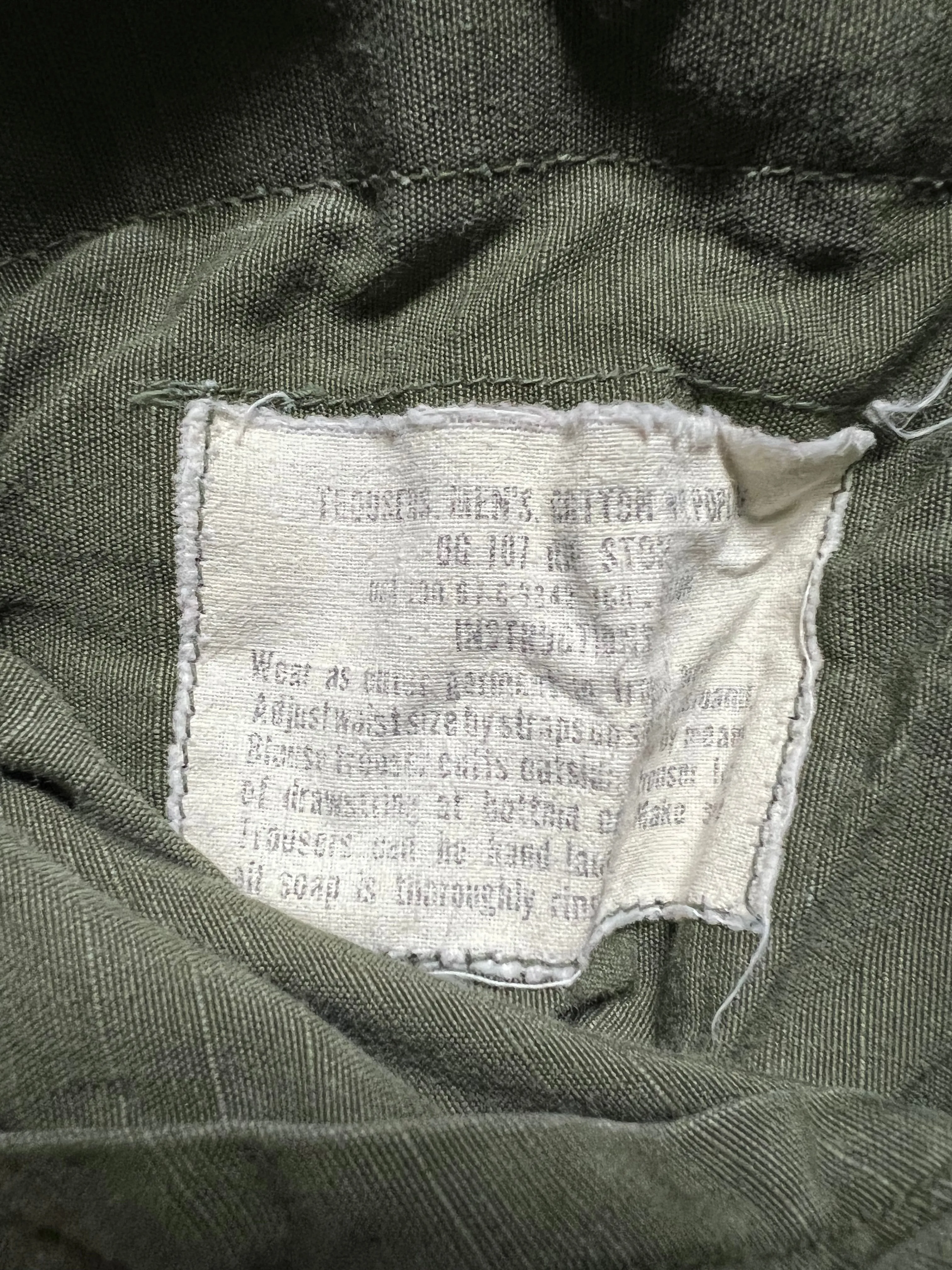 1967 OG-107 Cargo Pants XS Regular