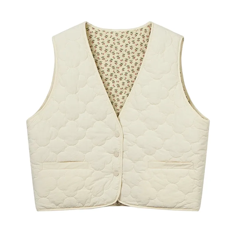 2 sides reversible retro layering vest top