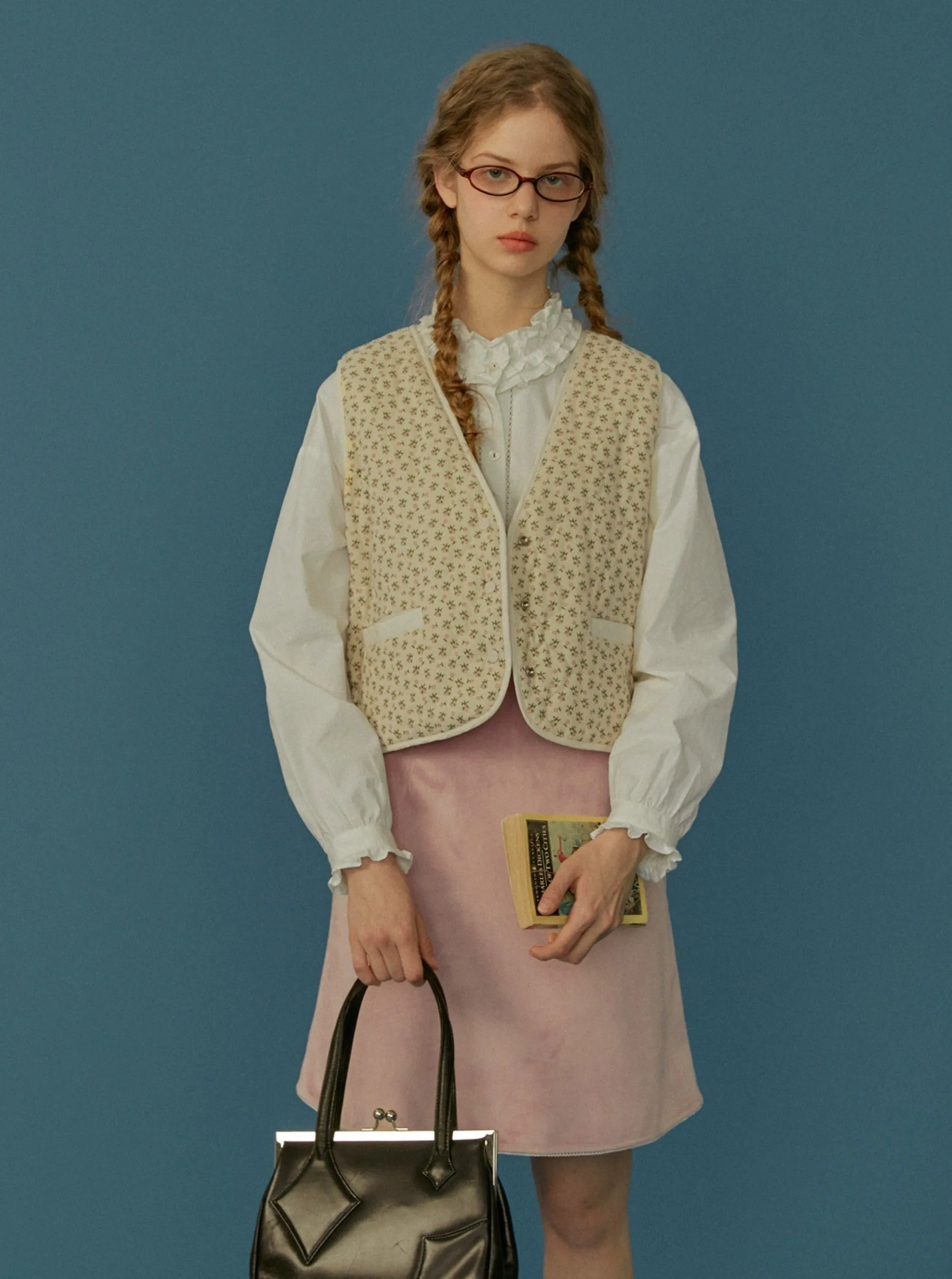 2 sides reversible retro layering vest top