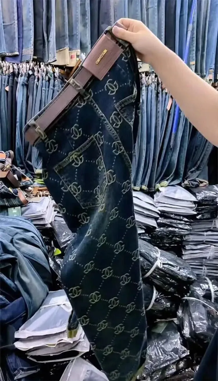 2025 New Trend Thick Retro Jeans Women Embroidery High Waist High Waist Harem Pants Winter Autumn Causal Loose Capri Pants