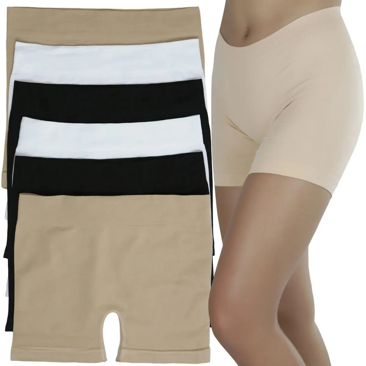 3-Pack: Everyday Layering Basic Modest Boyshorts
