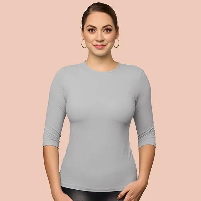 3/4 Sleeve Crew Neck Layering Top