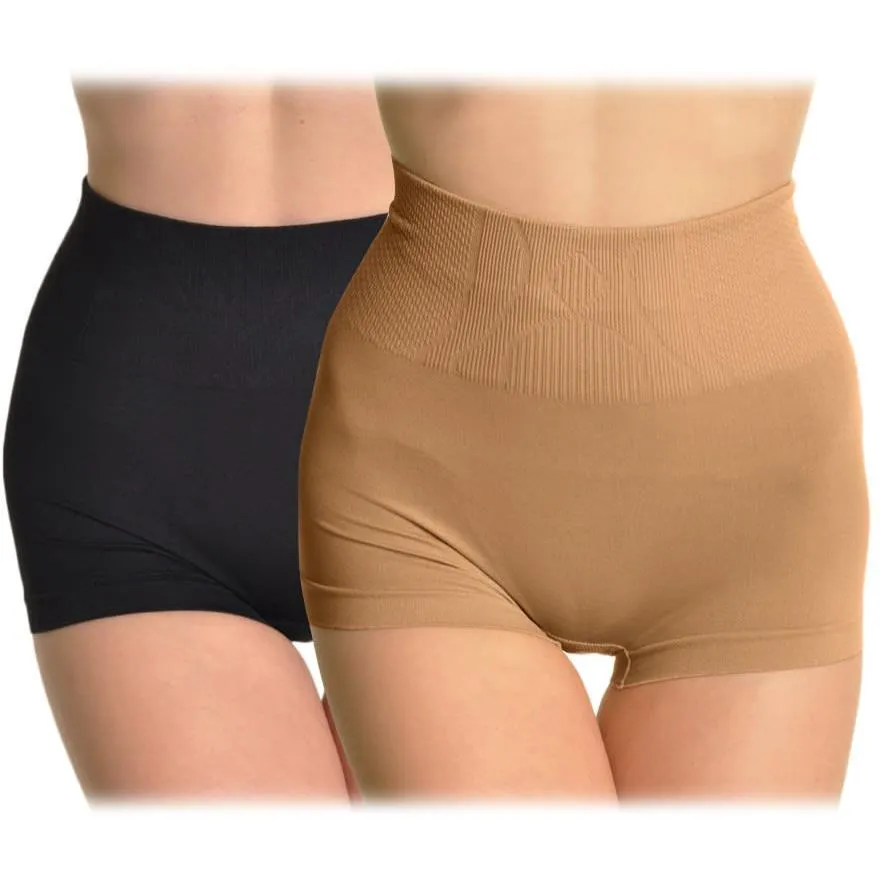 4-Pack: Control Waist Stretch Layering Shorties