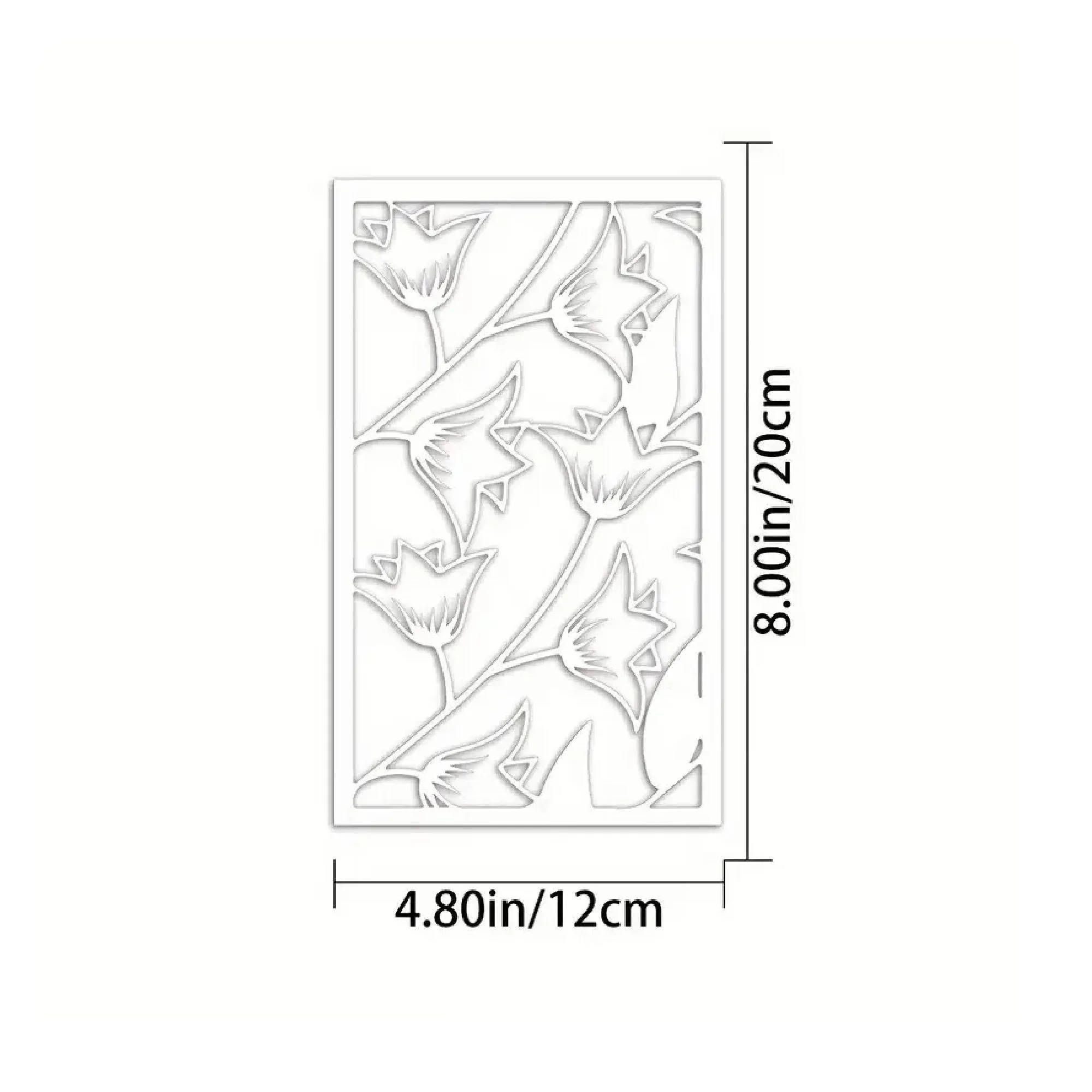 4.8X8in1pc Flowers DIY Layering Stencils Painting Scrapbooking