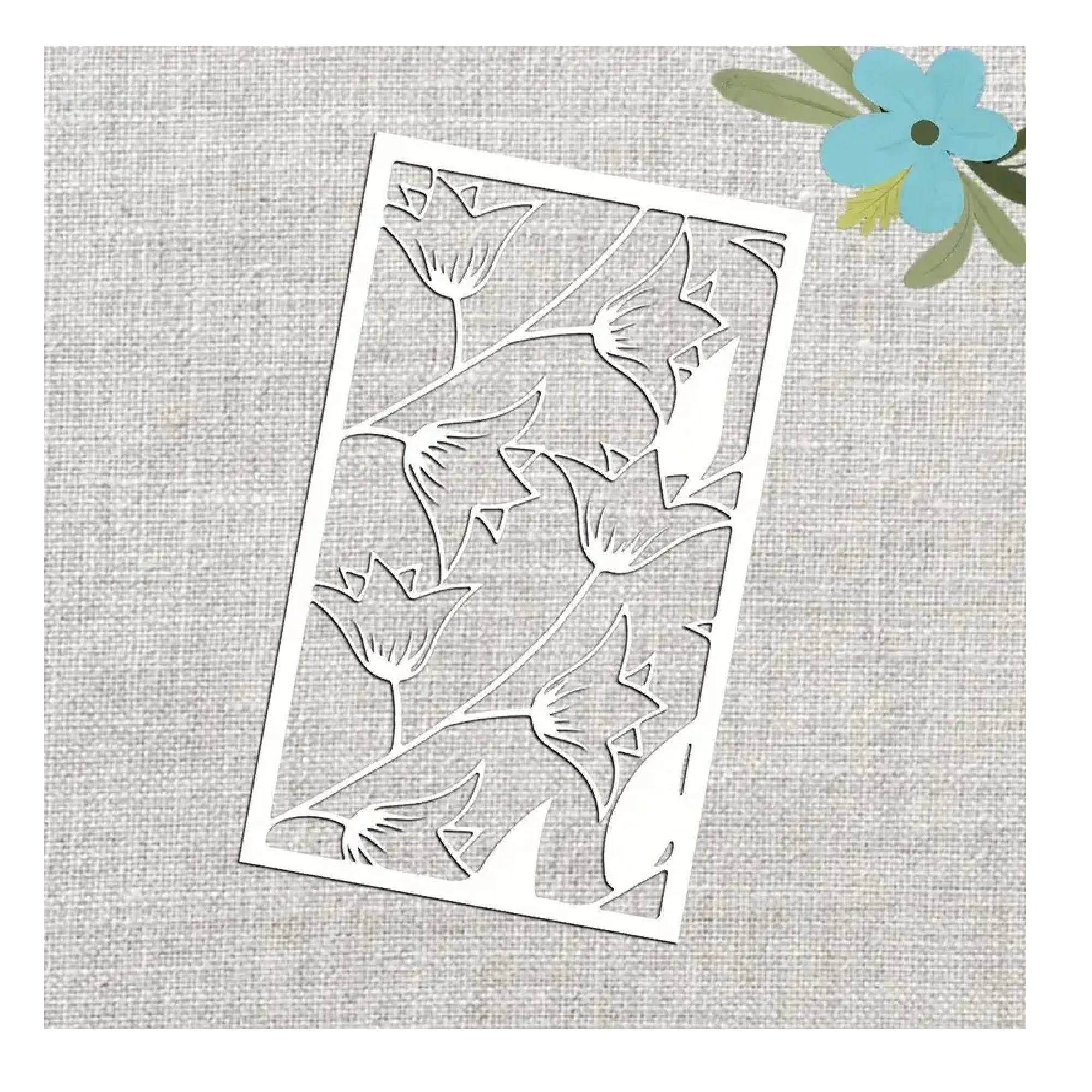 4.8X8in1pc Flowers DIY Layering Stencils Painting Scrapbooking