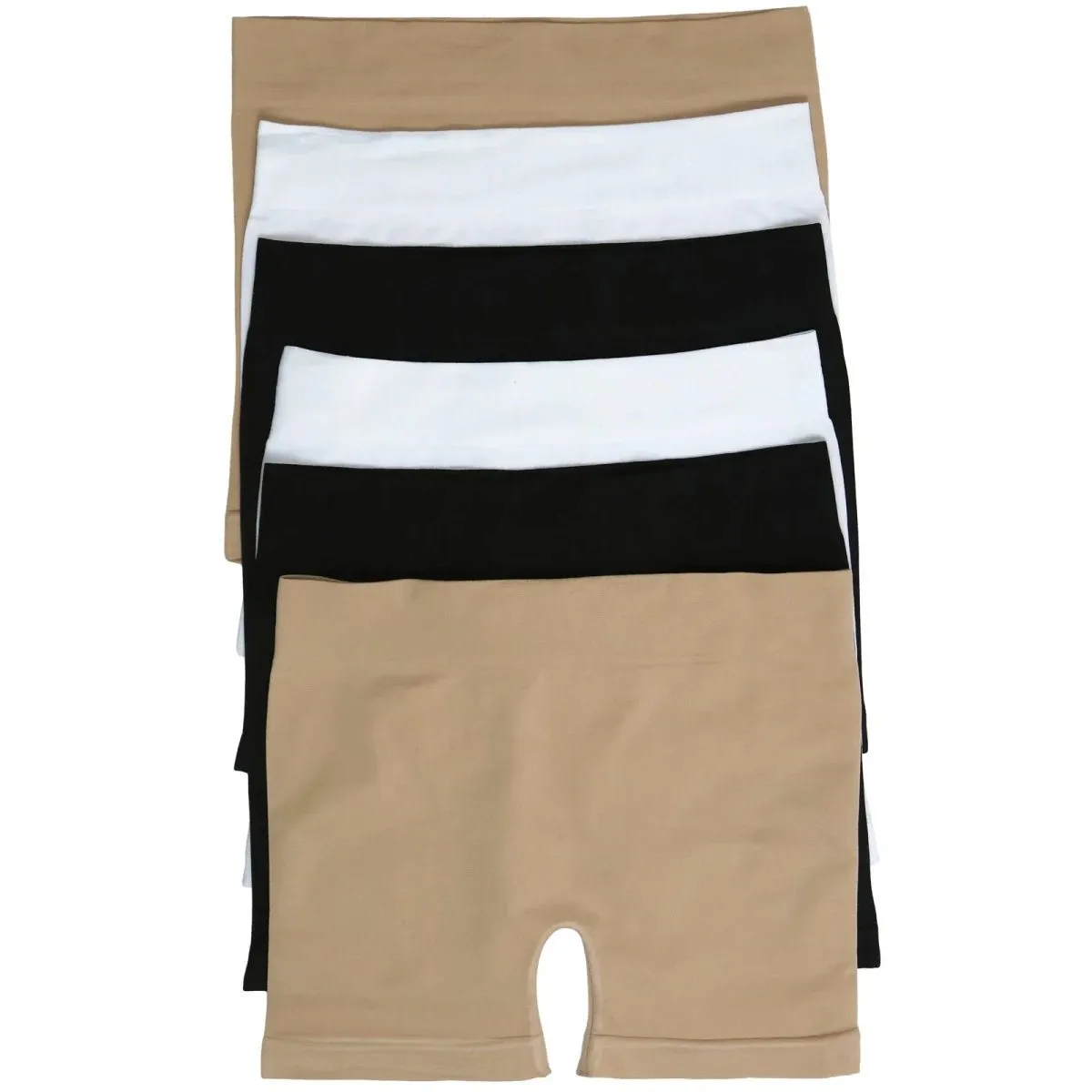6-Pack: Essential Basic Layering Stretch Shorts