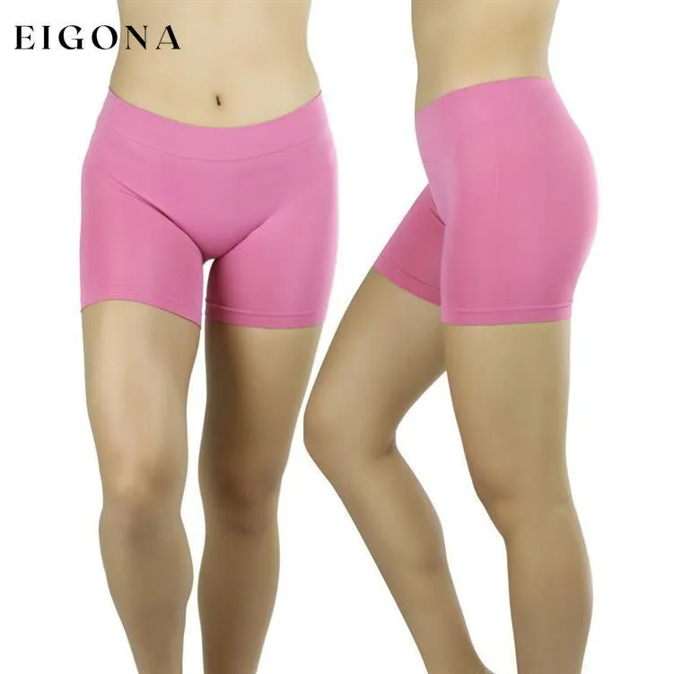 6-Pack: Women's Elastic Layering Shorts