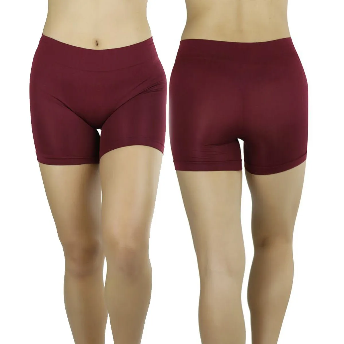 6-Pack: Women's Elastic Layering Shorts