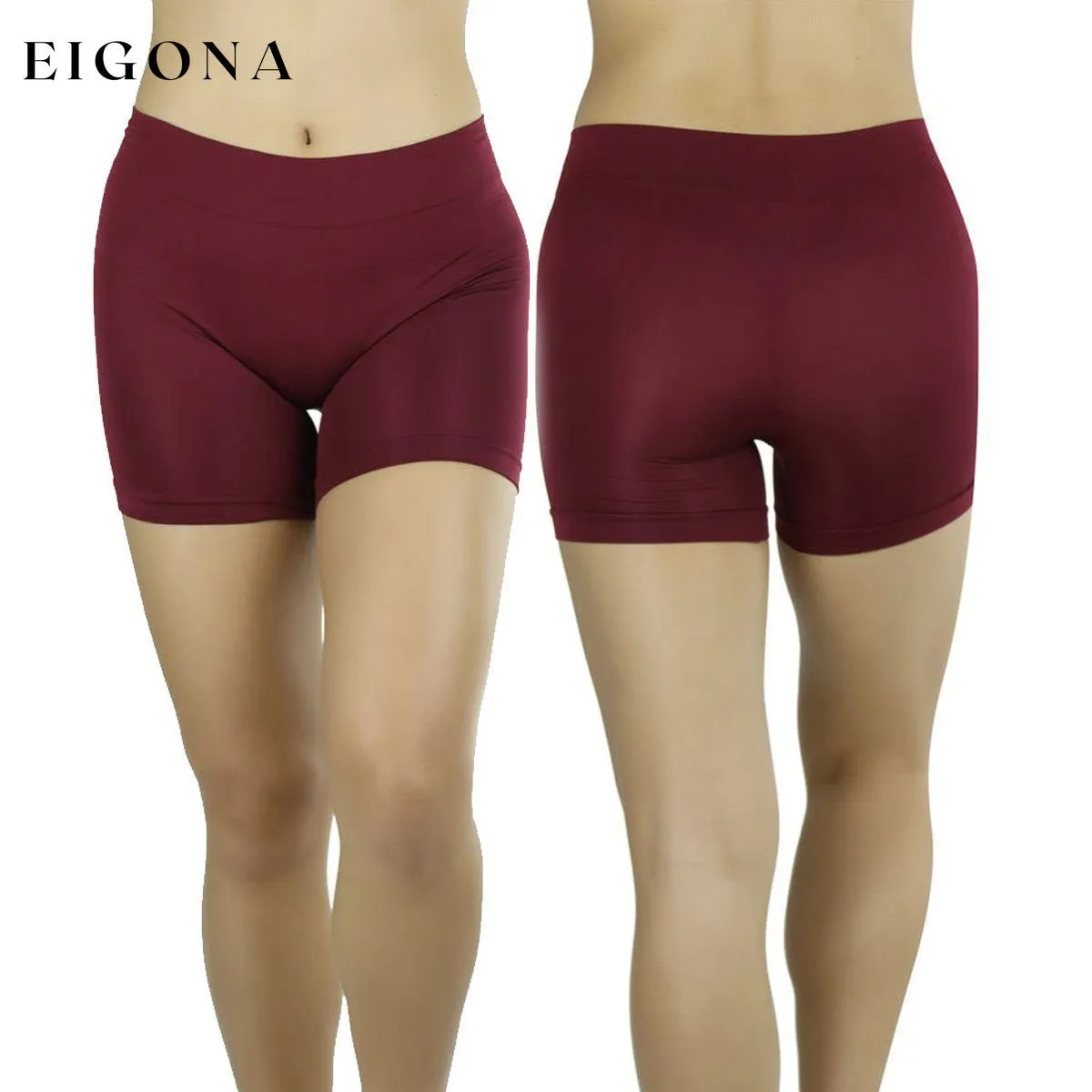 6-Pack: Women's Elastic Layering Shorts