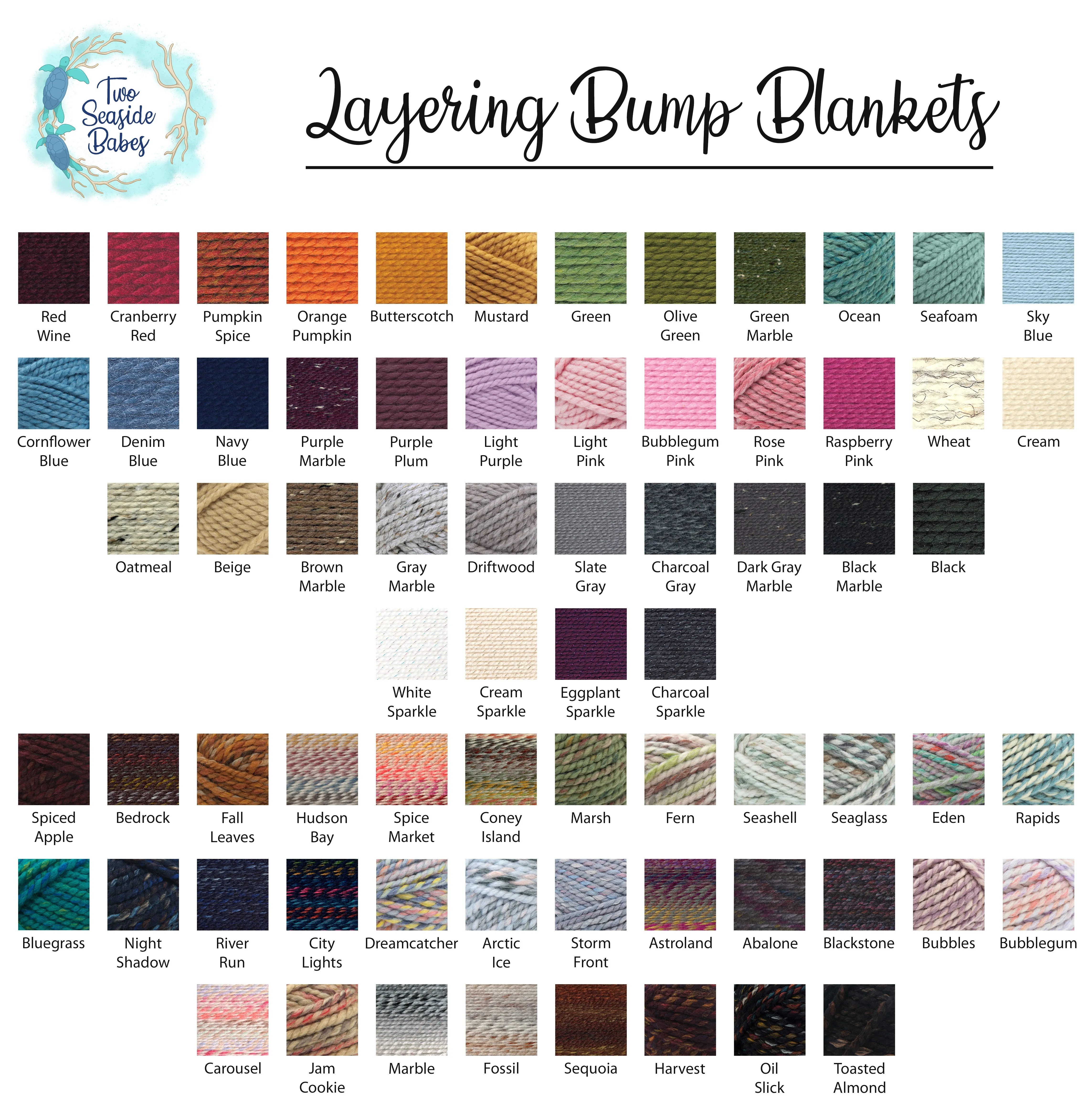 70 colors newborn baby layering bump blanket