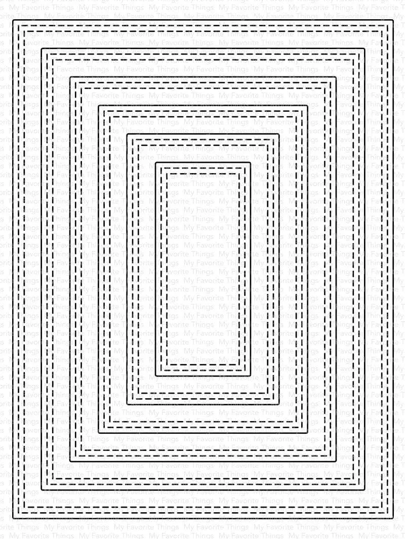 A2 Double Stitched Rectangle STAX Die-namics
