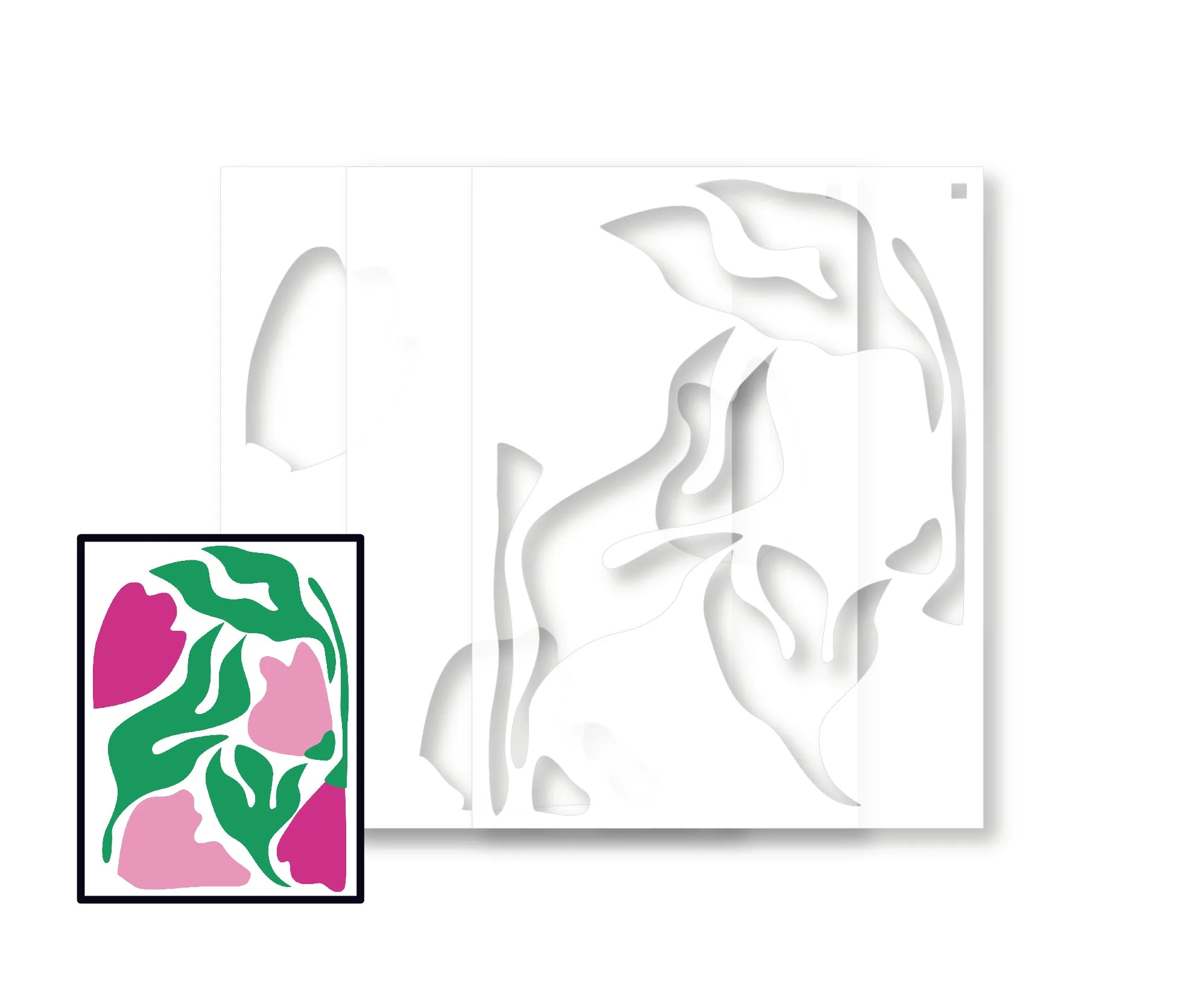A2 Stencil |  Addison | 4.25"x5.5" Layering