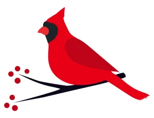 A2 Stencil | Cardinal Wings | 4.25"x5.5" Layering