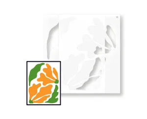 A2 Stencil |  Emma | 4.25"x5.5" Layering