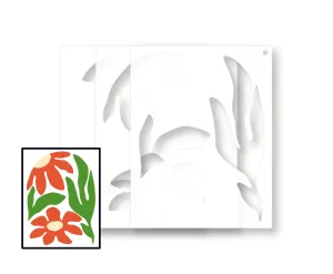 A2 Stencil | Viktoriia | 4.25"x5.5" Layering