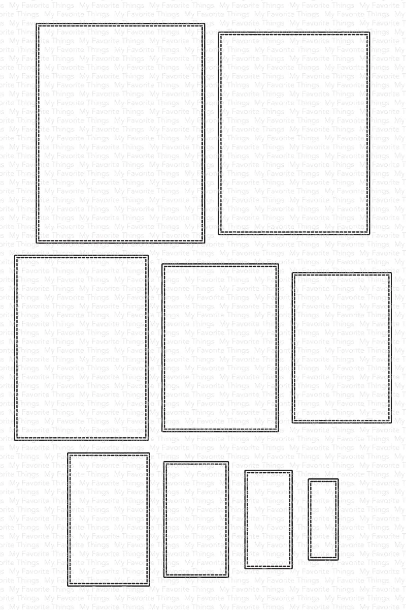 A2 Stitched Rectangle STAX Set 1 Die-namics