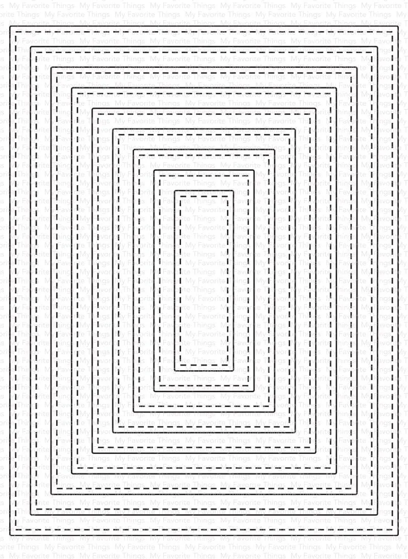 A2 Stitched Rectangle STAX Set 2 Die-namics