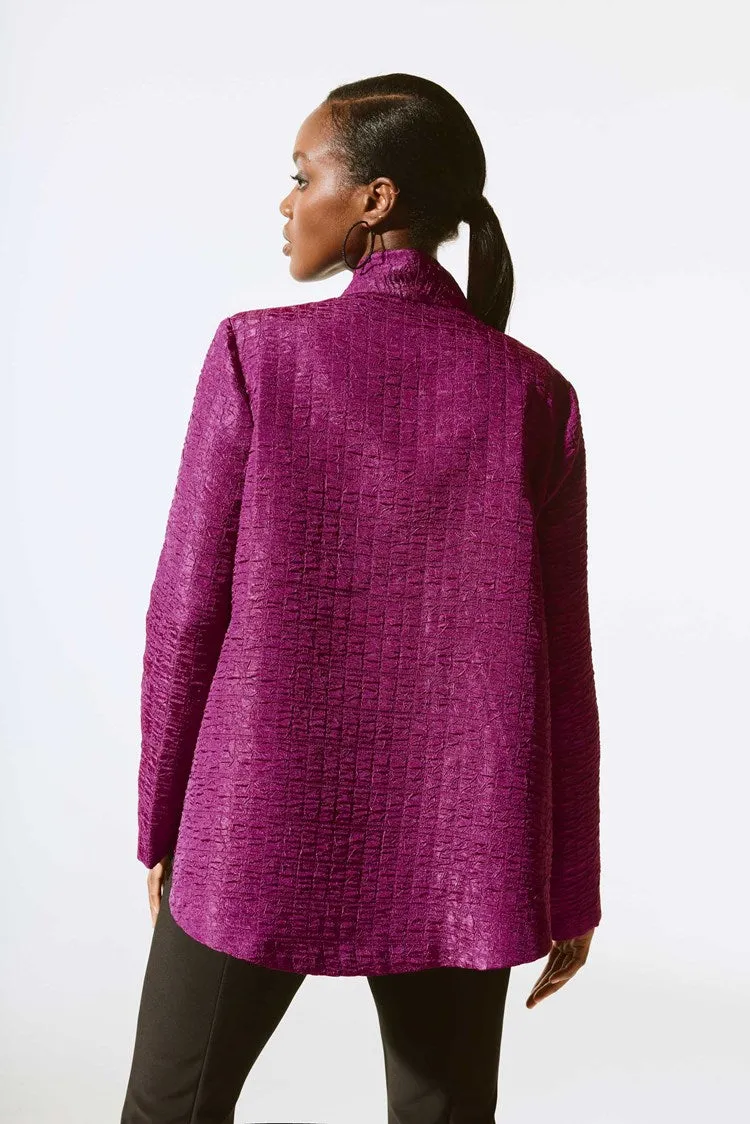 Adelaide - Joseph Ribkoff Textured Jacquard Trapeze Jacket