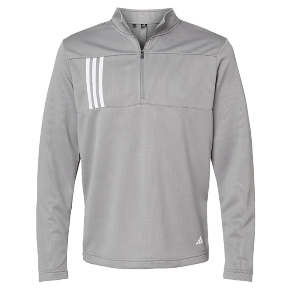 Adidas 3-Stripes Double Knit Quarter-Zip Pullover