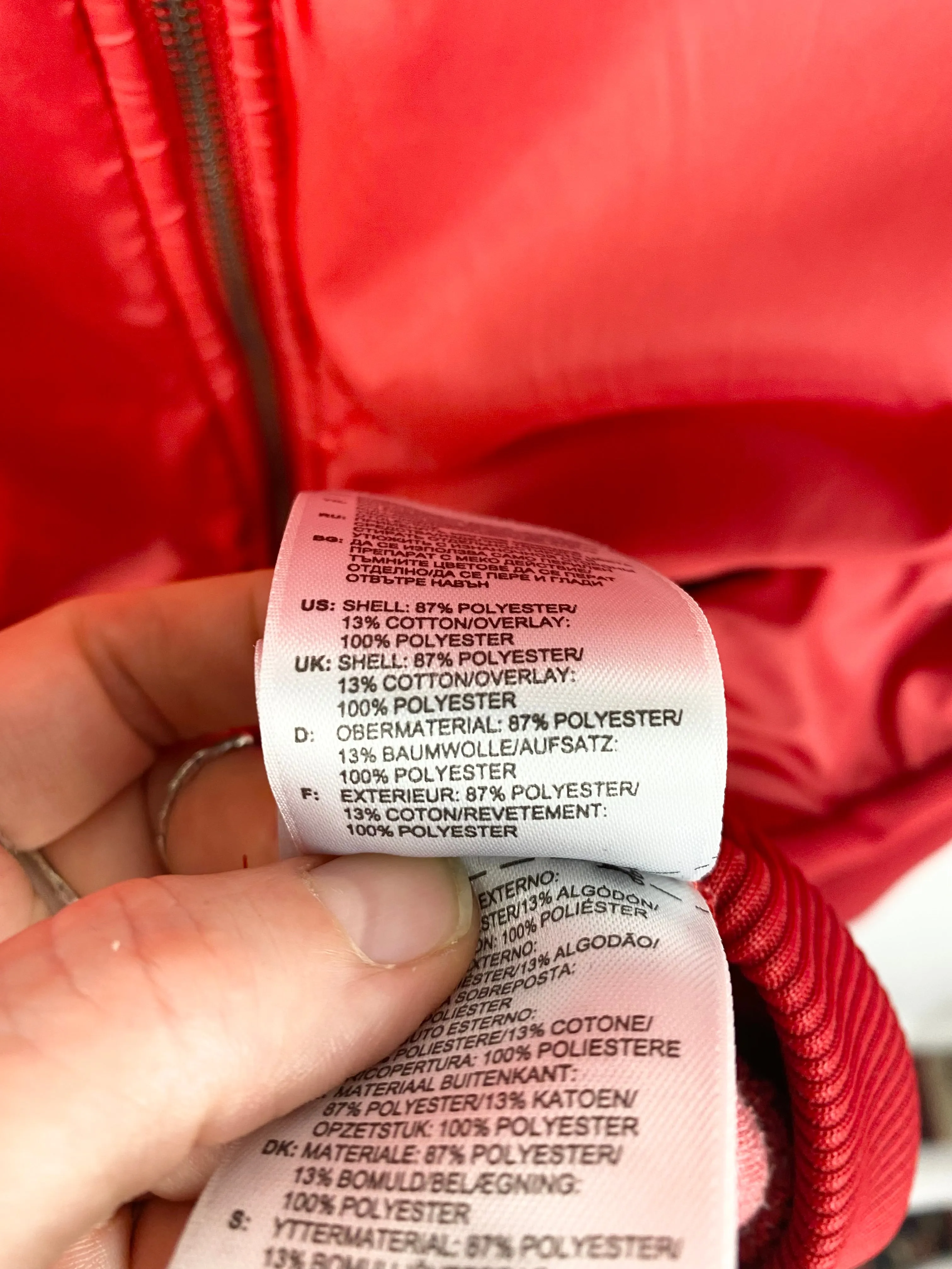 Adidas Red Satin Sheen Track Jacket - Medium