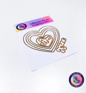 Affluent Heart Coodinating Layering Die Set