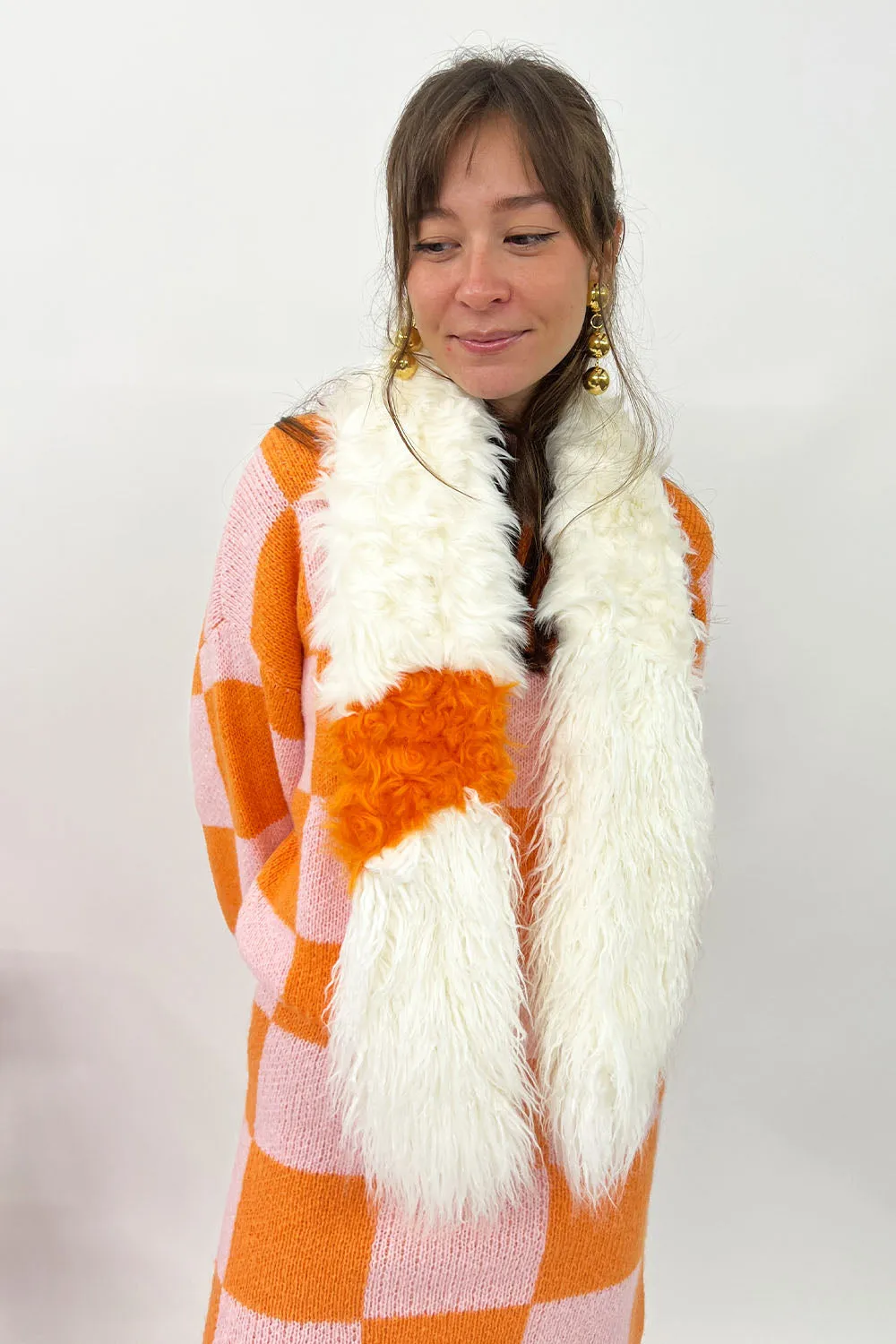 Alabama Muse - Scarf: Milk/Orange