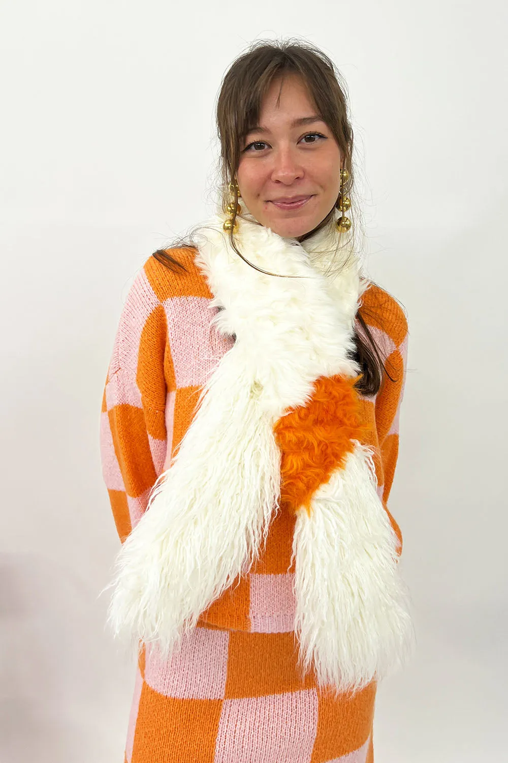 Alabama Muse - Scarf: Milk/Orange