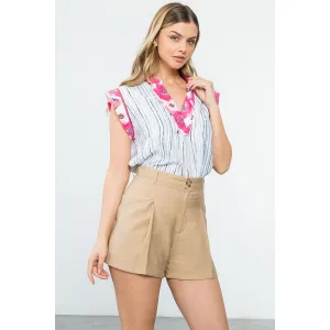 Alesha Mixed Media THML Top