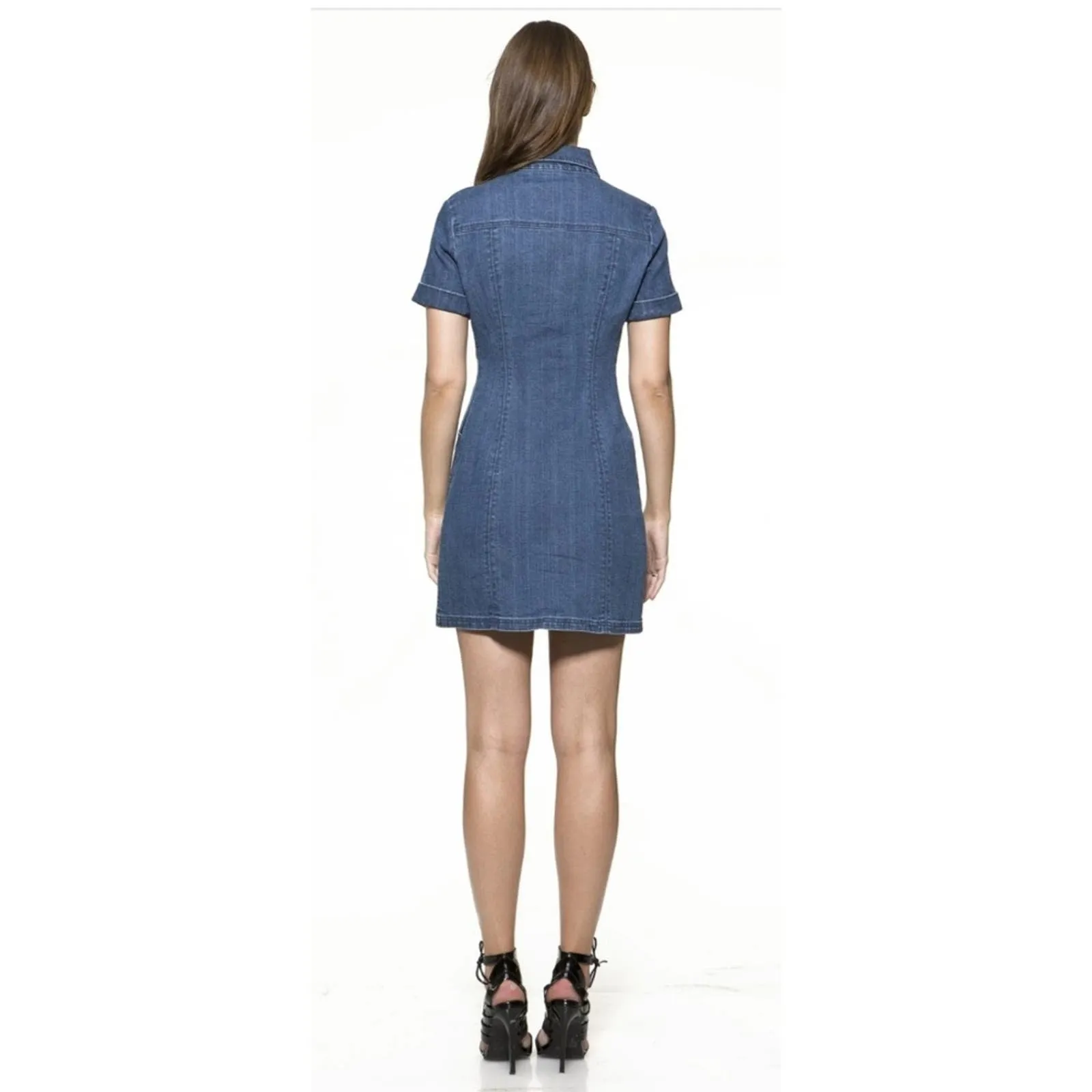 Alexia Admor Denim Romina Shirt Dress Medium