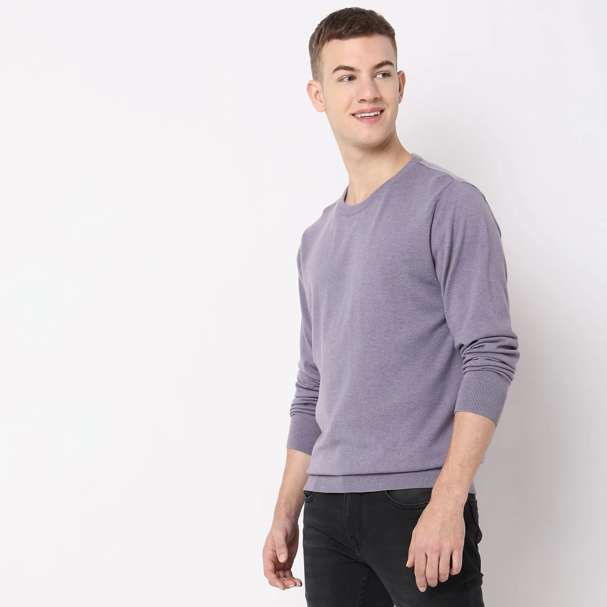 All Day Pullover™ - Comfortable exclusive soft Cotton Blend Hand Knitted with exquisite fashioning