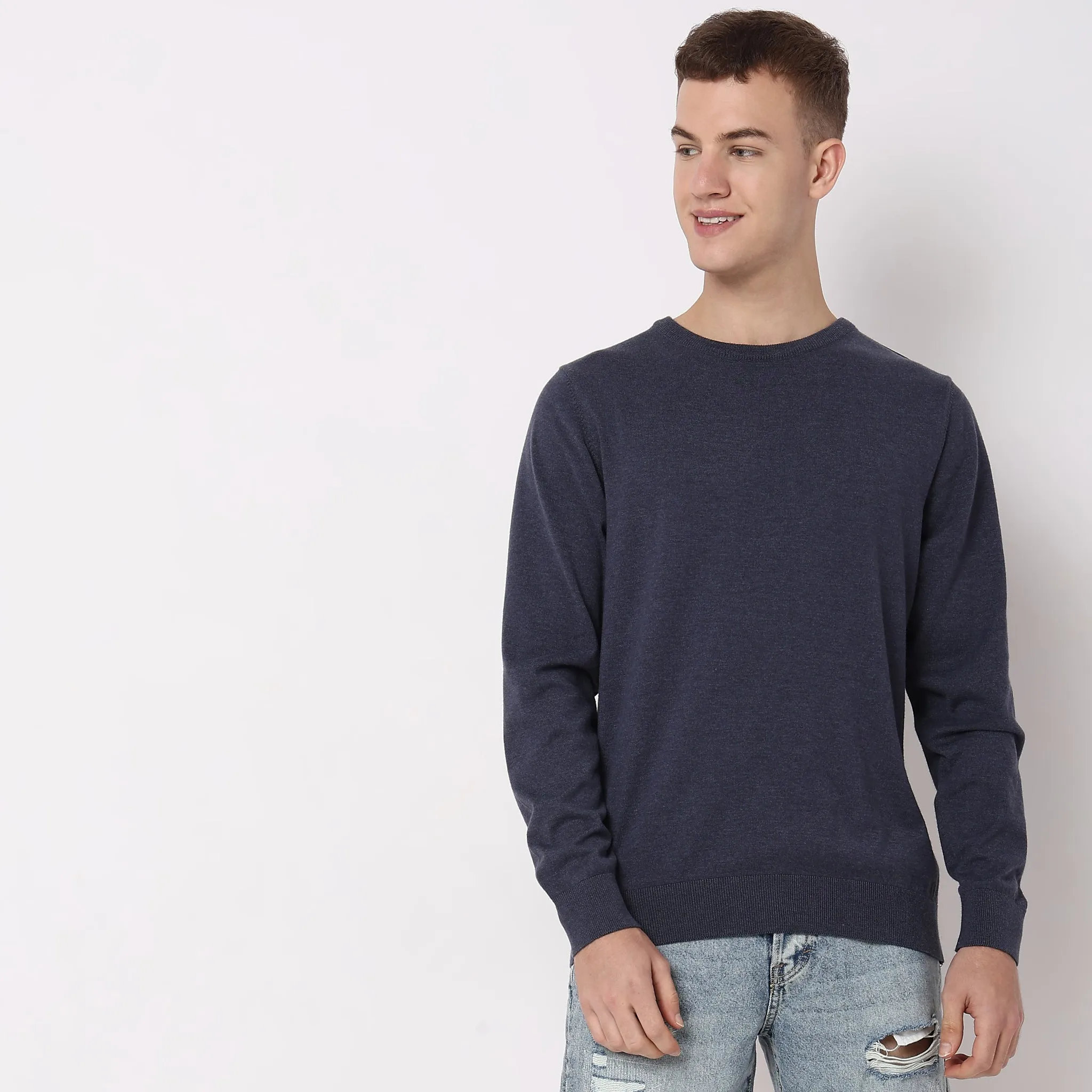 All Day Pullover™ - Comfortable exclusive soft Cotton Blend Hand Knitted with exquisite fashioning