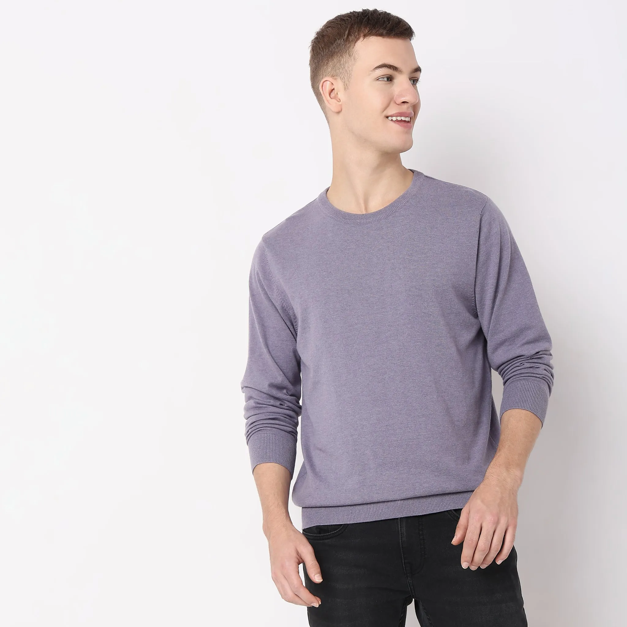 All Day Pullover™ - Comfortable exclusive soft Cotton Blend Hand Knitted with exquisite fashioning