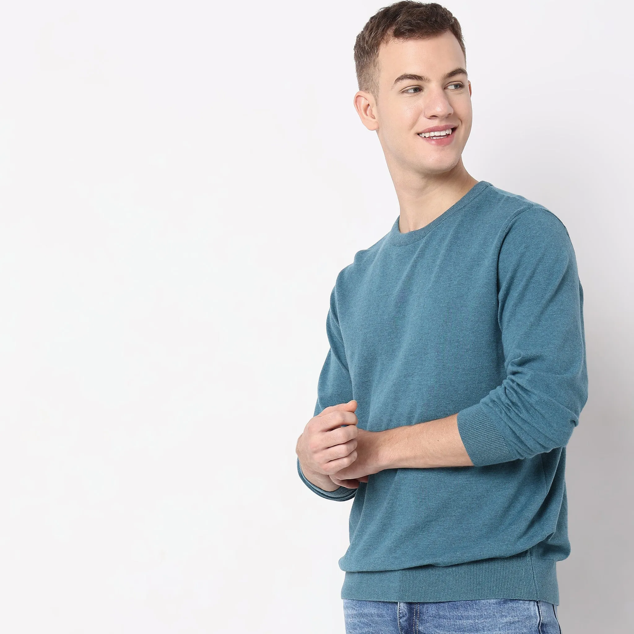 All Day Pullover™ - Comfortable exclusive soft Cotton Blend Hand Knitted with exquisite fashioning