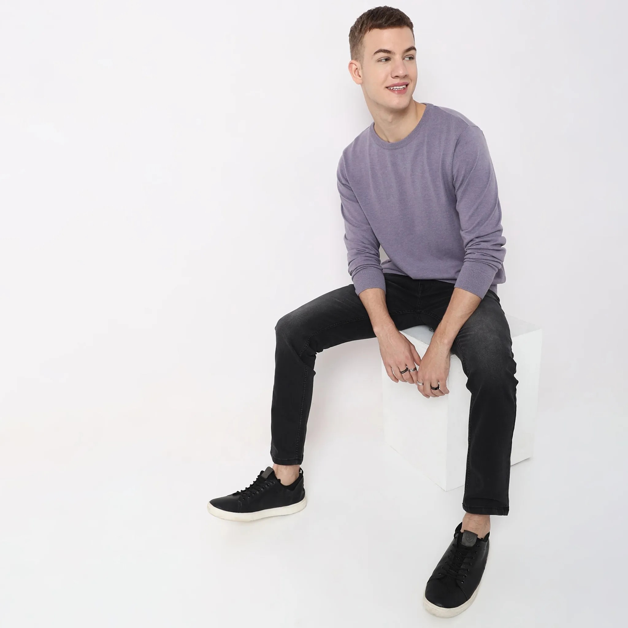 All Day Pullover™ - Comfortable exclusive soft Cotton Blend Hand Knitted with exquisite fashioning