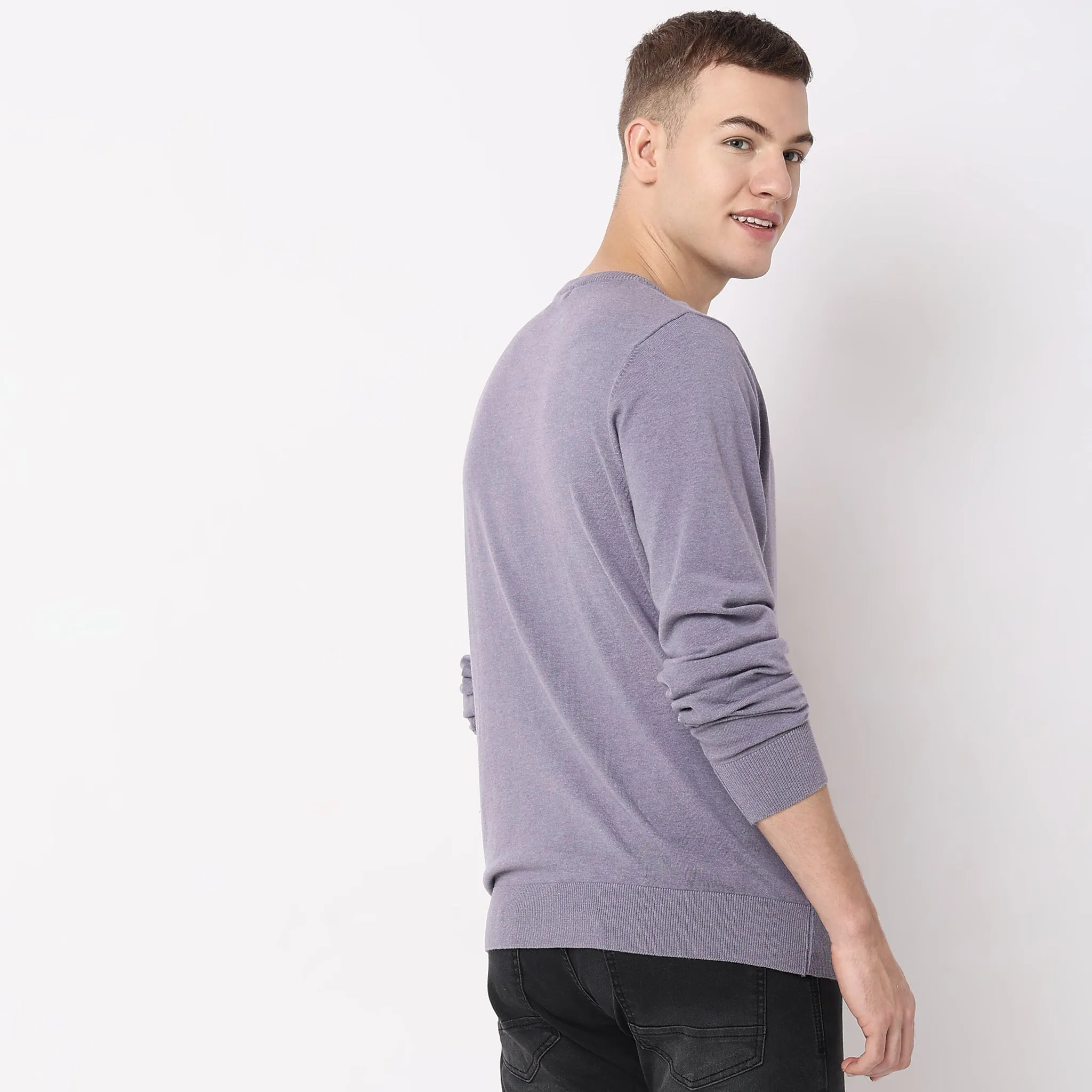 All Day Pullover™ - Comfortable exclusive soft Cotton Blend Hand Knitted with exquisite fashioning