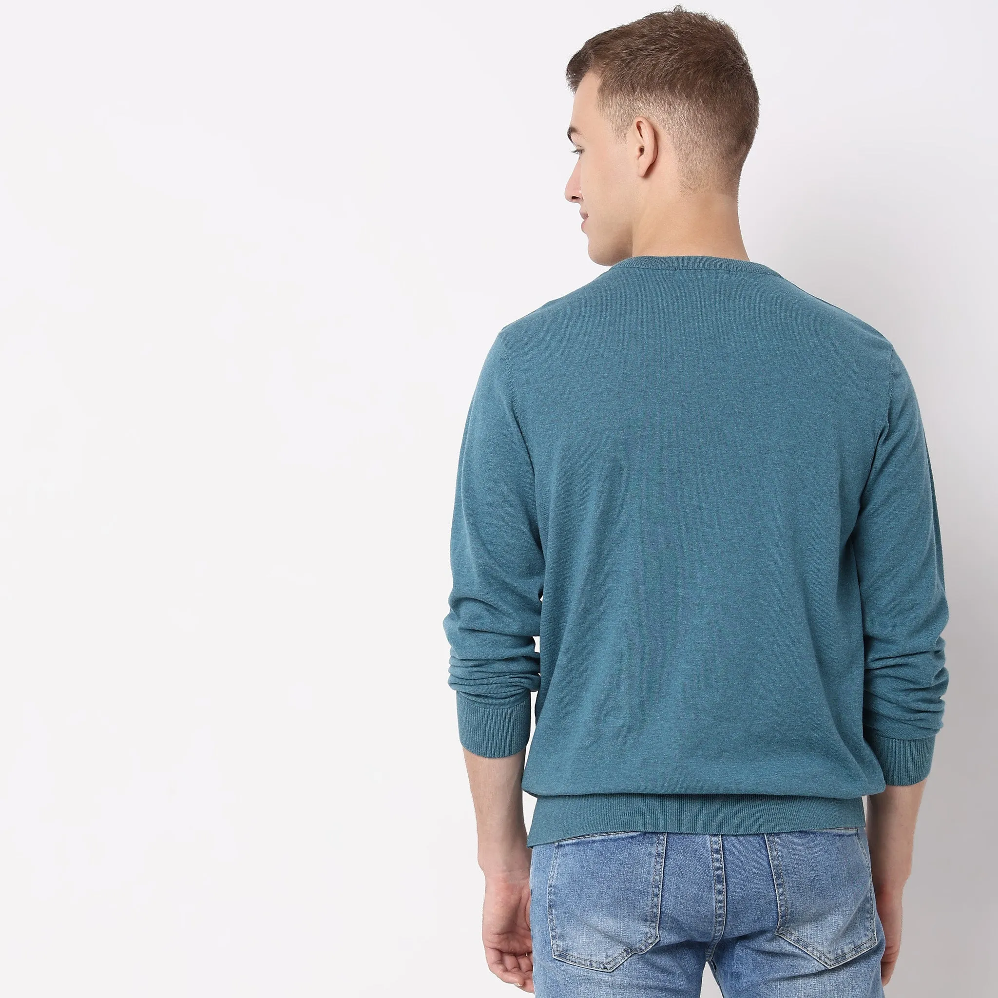 All Day Pullover™ - Comfortable exclusive soft Cotton Blend Hand Knitted with exquisite fashioning