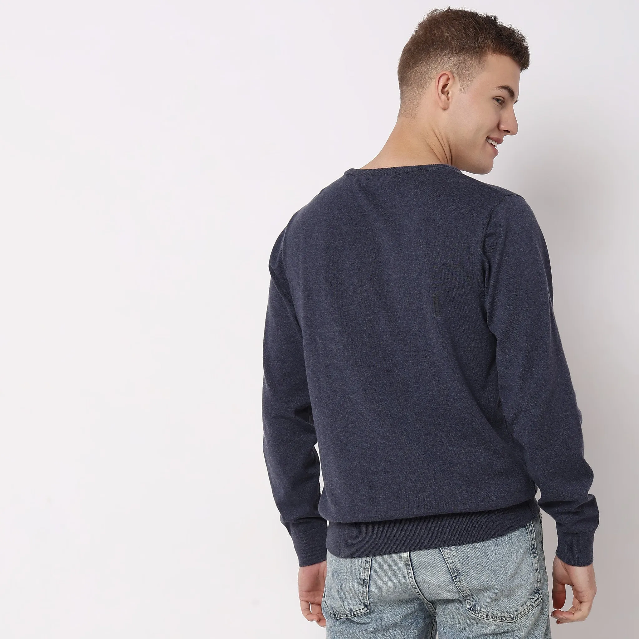 All Day Pullover™ - Comfortable exclusive soft Cotton Blend Hand Knitted with exquisite fashioning