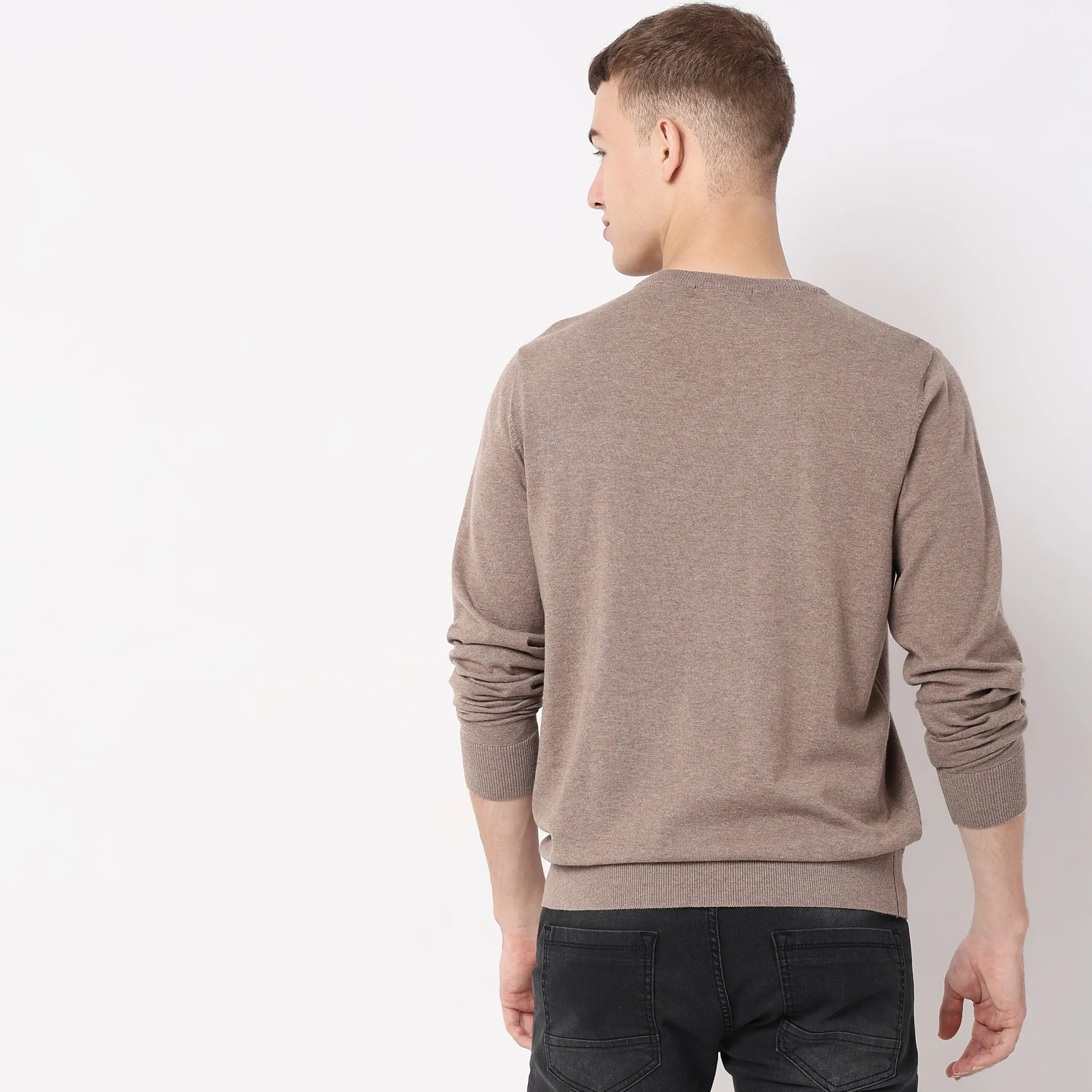 All Day Pullover™ - Comfortable exclusive soft Cotton Blend Hand Knitted with exquisite fashioning