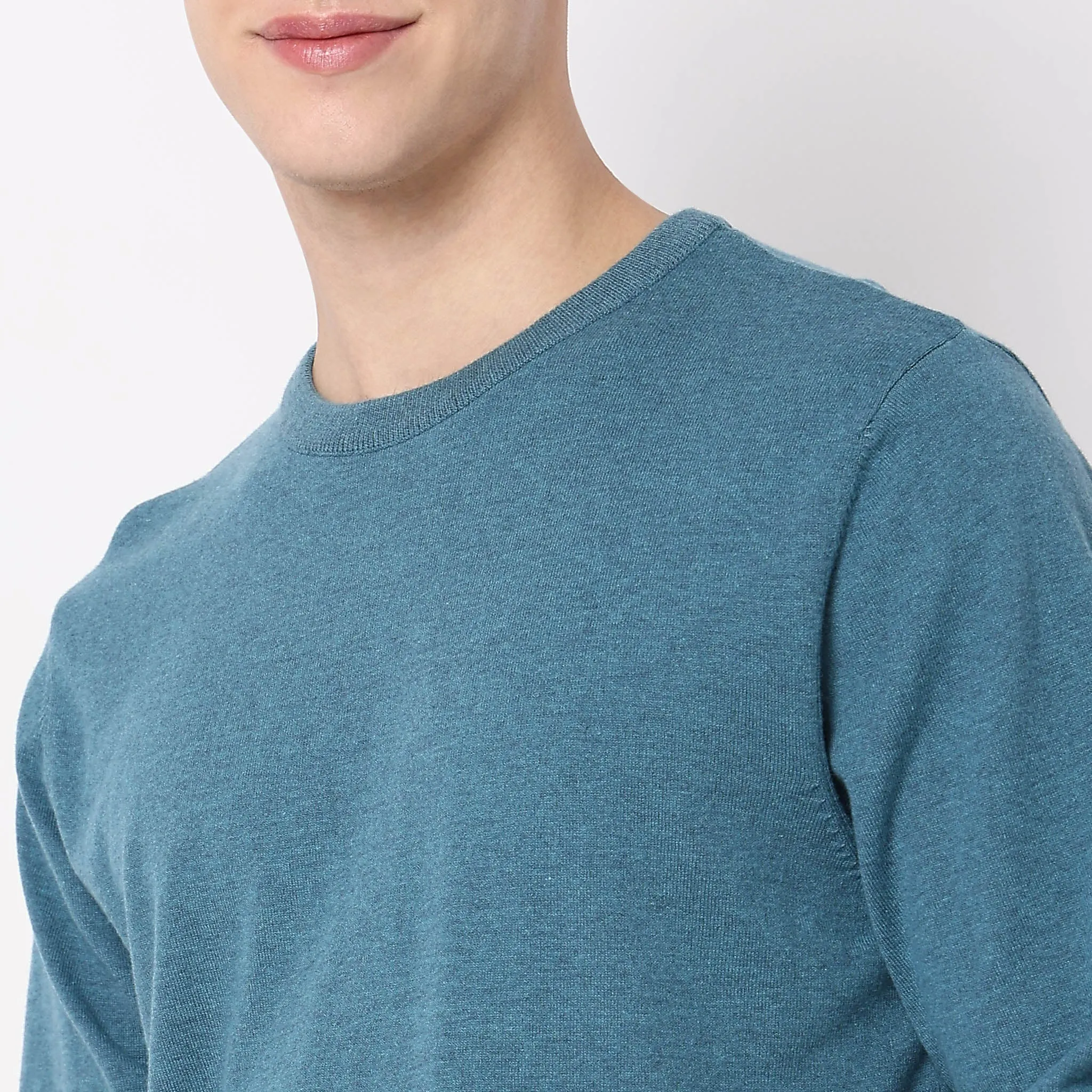 All Day Pullover™ - Comfortable exclusive soft Cotton Blend Hand Knitted with exquisite fashioning